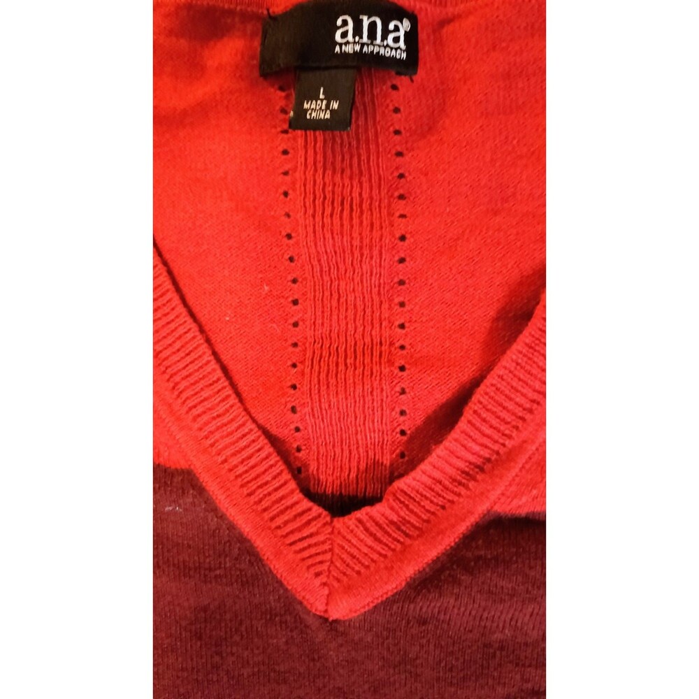 ANA  A NEW APPROACH Size L  Multicolor Sweater NWT - Picture 6 of 12